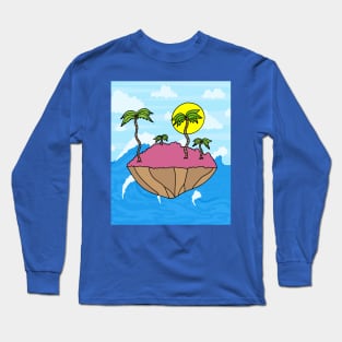 Lonely Island Relaxation Sun Long Sleeve T-Shirt